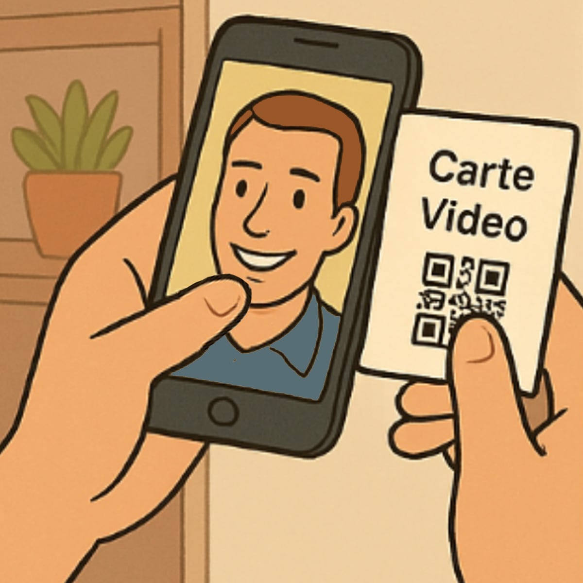 Le client enregistre son message vidéo